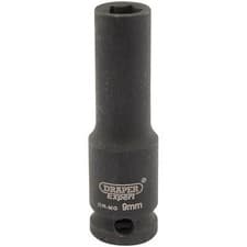 Image of Draper Expert 3/8" Drive Hi Torq Deep Hexagon Impact Socket Metric 9mm
