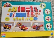 Image of Play-Doh Fire Station Blocks Set 64 Pieces Toy Building Kit Brand New