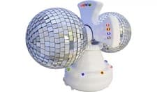 Image of Twin Rotating Double Disco Ball LED Lamp Multicolor Stylish Home Party Decor NEW