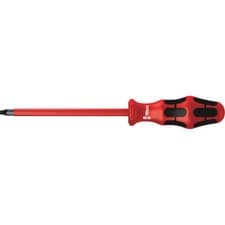 Image of Wera Kraftform Plus 168I VDE Insulated Square Screwdriver Robertson Tip 3 150mm