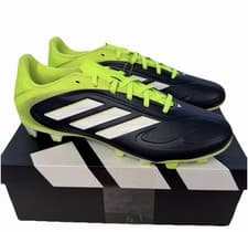 Image of adidas Copa Pure 3 Club Mens Football Boots Black / Green Size UK 10 New
