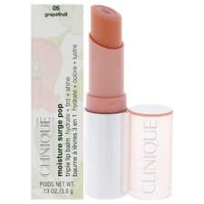 Image of CLINIQUE Moisture Surge Pop Triple Lip Balm ~ 06 Grapefruit ~ NEW IN BOX