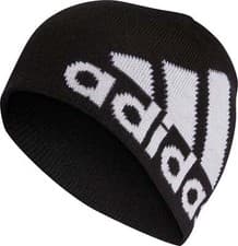 Image of adidas Cold.RDY Big Logo Beanie Black Running Run Hat Mens Womens 3 Stripes