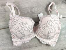 Image of NEW Boux Avenue Pink Mix Hazel Longline Bra Push Up Underwired RRP £34