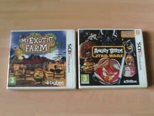 Image of MY EXOTIC FARM & angry birds star wars 3DS new&sealed