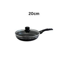 Image of 20CM Heavy Duty Frying Pan Non-Stick with Lid for Gas Electric Induction