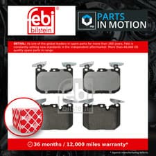 Image of Brake Pads Set Front 16902 Febi 34106799805 34106859067 34106866072 34106872334