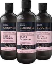 Image of Baylis & Harding Goodness Rose & Geranium Natural Body Wash, 500 Ml (Pack of 3)