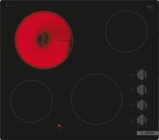 Image of Bosch PKE611CA3E Serie 2 Electric Ceramic Hob with 4 Hob Zones and Side Controls