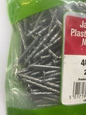 Image of 250g Jagged Plasterboard Nails - Galvanised 40mm flat head