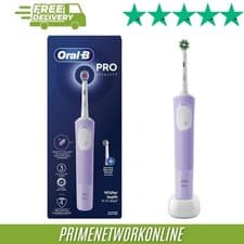 Image of Oral-B Pro Vitality Whitening Electric Toothbrush Purple 100% ORIGINAL ⭐⭐⭐⭐⭐