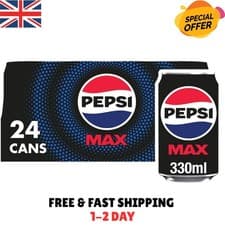 Image of Pepsi Max No Sugar Cola Cans (24 x 330ml) (pack of 24)