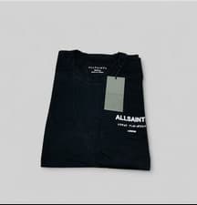 Image of MENS ALL SAINTS SMALL PRINTED COTTON CREW NECK SHORT SLEEVE T-SHIRT