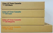 Image of Ricoh Type 125 Toner Kit Black Cyan Magenta Yellow for Aficio CL2000/CL3000/3100