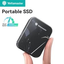 Image of Yottamaster Portable 1TB 2TB Magnetic SSD Solid State Drive Fr iPhone 16 Pro Max