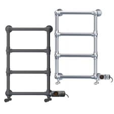 Image of Modern Bathroom Towel Radiator 500mm Width | Dual Fuel + Electric Heating Kit