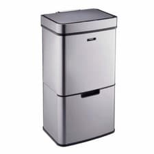 Image of Recycling Sensor Bin 75L 4 Compartment with Food Caddy Kitchen Dustbin 5 Colours