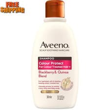 Image of Aveeno Scalp Soothing Haircare Colour Protect Shampoo, Blackberry & Quinoa Blend