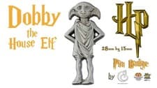 Image of Harry Potter Dobby the House Elf Pin badge by the Carat Shop