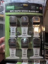 Image of Smart H6RWK Multi-Tool Blade Set 6pc Rapid Cut for Wood Plastic