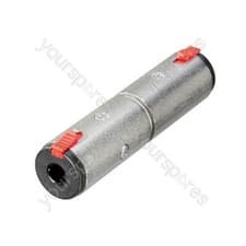 Image of Neutrik NA3JJ 6.35 mm Stereo Locking Jack Socket to 6.35 mm Stereo Locking Jack
