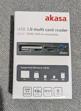 Image of Akasa AK-ICR-27 USB 3.0 Multi Card Reader SDHC/SDXC UHS-II Compatible 3.5"