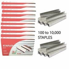 Image of 1000 to 10000 BULK BUY 24/6 STAPLES FOR 24/6 26/6 STAPLERS BOX OF 1000 FAST POST
