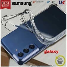 Image of Shockproof Case For Samsung Galaxy S21 S22 S23 S24/25 Clear Bumper Gel TPU Cover