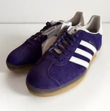 Image of Adidas Gazelle Originals BNIB Rare Purple White  Colourway Size 7 2016