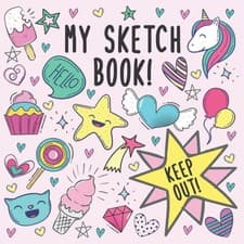 Image of My Sketch Book 100 Paged Sketch Doodling Drawing Book For Girls