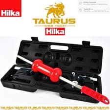 Image of HILKA 9Pc Dent Puller Kit DIY 2.1 kg Easy-To-Use slide Hammer & 8 Attachment UK