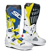 Image of SIDI ATOJO SRS YELLOW FLUO/WHITE/BLUE BOOTS CE MX Motocross Off-Road