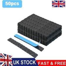 Image of 50 Black Adhesive 60G Strips Stick On Wheel Balance Weights Top Quality