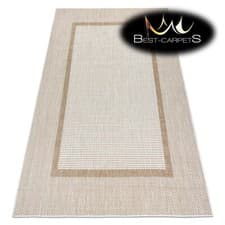 Image of Amazing Modern Flat Woven SISAL RUG SION Frame ecru beige durable easy to clean