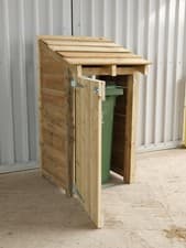 Image of Rustic Wheelie Bin Store With Door - Pressure Treated *IN STOCK*