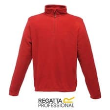 Image of Regatta Half Zip Micro Fleece Jacket Mens Womens Quick Dry S–2XL Workwear