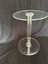 Image of Acrylic Two Tier Single Stem Wedding Cake Stand NEW