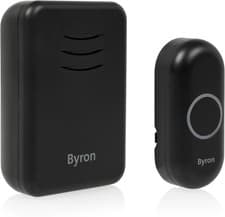 Image of Byron Wireless Portable Doorbell Set – 150 M Range – 16 Melodies – DBY-22351BS