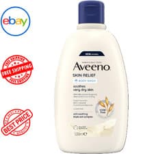 Image of Aveeno, Skin Relief, Body Wash, Soothes Very Dry Skin, 500ml Free 24 hours deliv