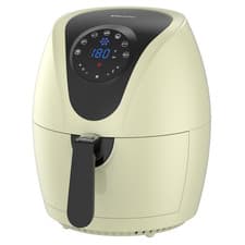 Image of EMtronics EMDAF45LCR Digital Large 4.5L Air Fryer with 60 Minute Timer - Cream