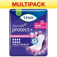 Image of TENA Lady Discreet Maxi Night - 12 Packs of 6 - Incontinence Pads For Women
