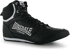 Image of Lonsdale Bout Boxing Boots Mens Black UK 3 US 4 *REFCRS39B