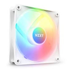 Image of 120mm NZXT F120 RGB Core Single Fan, White, 7 Blades, 500-1800rpm, 78.86 CFM, 33