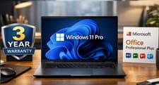 Image of Brand New Lenovo Laptop, Fast Quad Intel 2.6GHz, Windows 11 Pro, Office Pro+