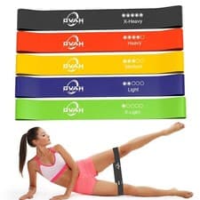Image of Resistance Bands Exercise Sports Loop Fitness Home Gym Yoga Latex Set Or Singles