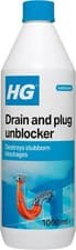 Image of HG Liquid Drain Unblocker 1L - Powerful Kitchen & Bathroom Sink Pipe Cleaner 1LT