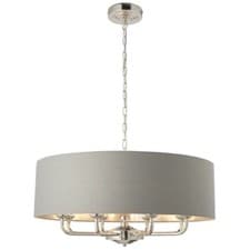 Image of Silver Chrome Crystal Ceiling Light Lighting Fittings Pendant Chandelier 80cm