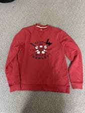 Image of Jack Wills Men’s Graphic Crew Neck Sweatshirt colour Red Size Large