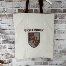 Image of Harry Potter Gryffindor crest tote bag features a printed house sigil Brand New