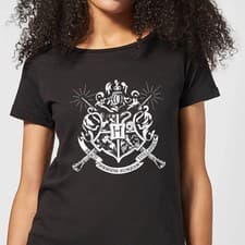 Image of Harry Potter Hogwarts House Crest Women's T-Shirt - Black